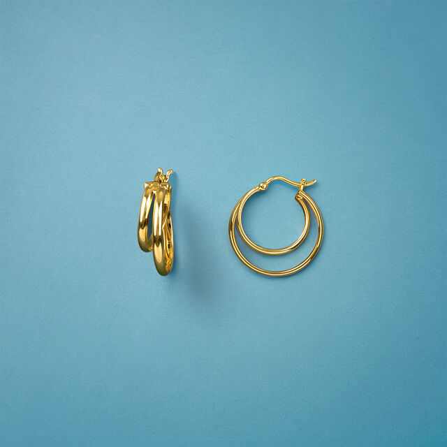 Striking Criss Cross Hoop Earrings 4