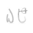 Tanishq Swirl Illusion Diamond Stud Earrings 18K White Gold for Women 8