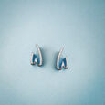 Tanishq Swirl Illusion Diamond Stud Earrings 18K White Gold for Women 