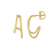 Tanishq Hoop Illusion Diamond Stud Earrings 18K Yellow Gold for Women 7