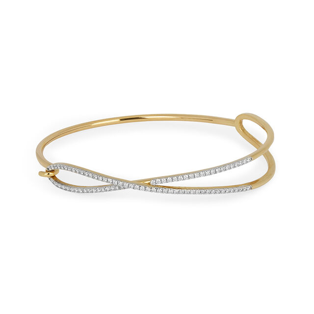 Twist Detail Top Lock Bangle 5