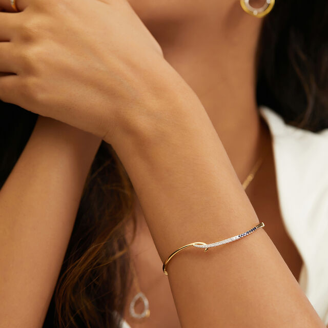 Ombre Sapphire Diamond Bangle 2