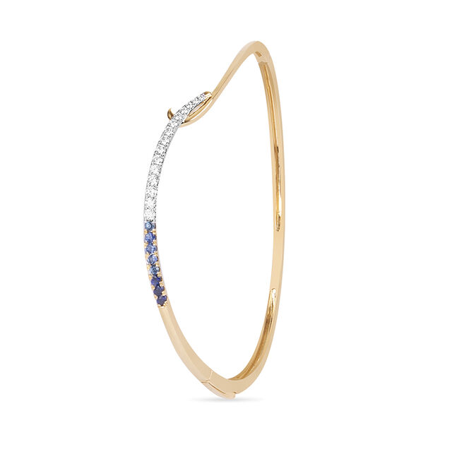 Ombre Sapphire Diamond Bangle 7