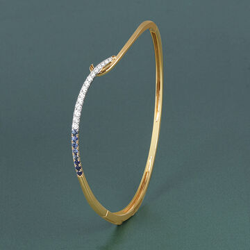 Ombre Sapphire Diamond Bangle