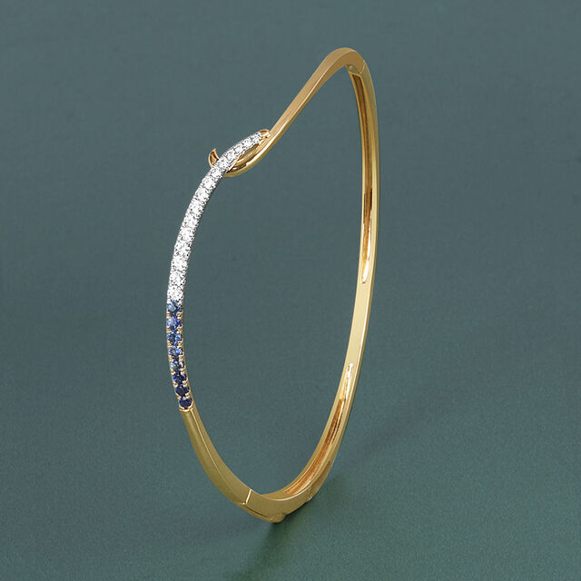 Ombre Sapphire Diamond Bangle 