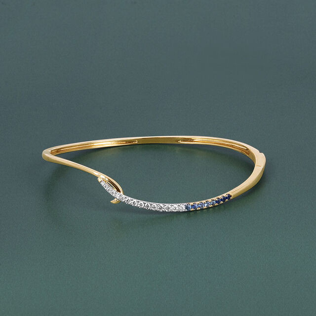 Ombre Sapphire Diamond Bangle 5