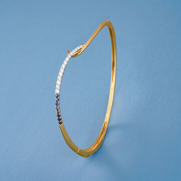 Ombre Sapphire Diamond Bangle