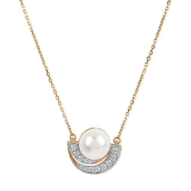 Timeless Pearl and Diamond Necklace Set 3