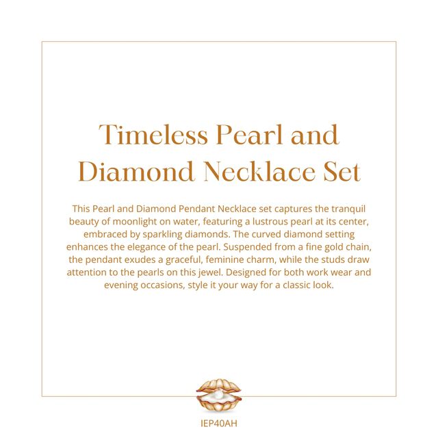 Timeless Pearl and Diamond Necklace Set 7