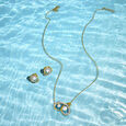 Swirling Pearl and Diamond Set 