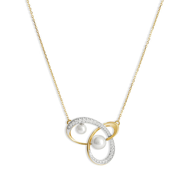 Swirling Pearl and Diamond Set 3