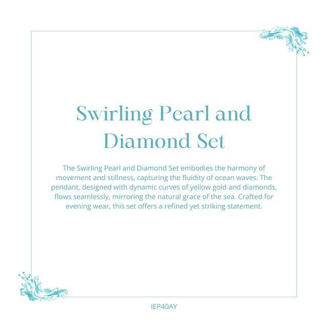 Swirling Pearl and Diamond Set 7
