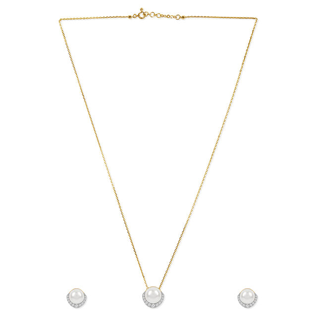 The Sparkling Halo Necklace Set 2