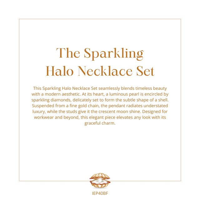 The Sparkling Halo Necklace Set 7