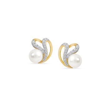 Lustrous Pearl Wave Pendant