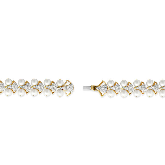 Pearl Cascade Choker-Bracelet Set 5