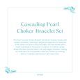 Pearl Cascade Choker-Bracelet Set 8