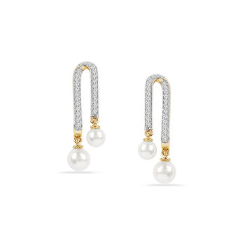 Minimal Wave Drop Earrings