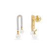 Minimal Wave Drop Earrings 3