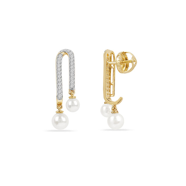Minimal Wave Drop Earrings 3