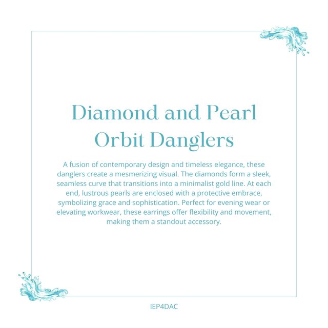 Diamond and Pearl Orbit Danglers 5