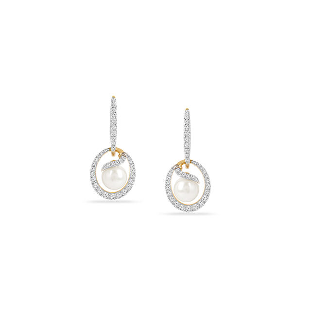 Radiant Pearl Cascade Earrings 2
