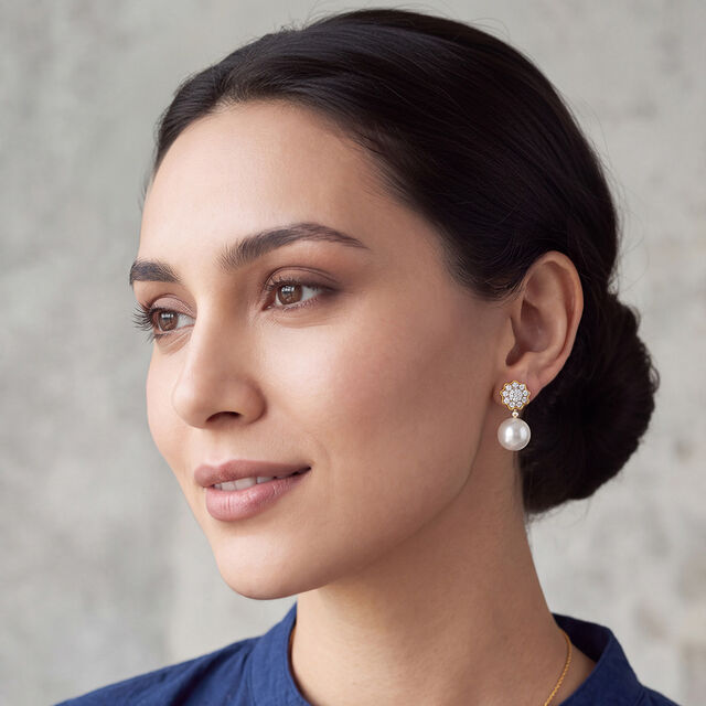 Twilight Blossom Diamond Earrings 3