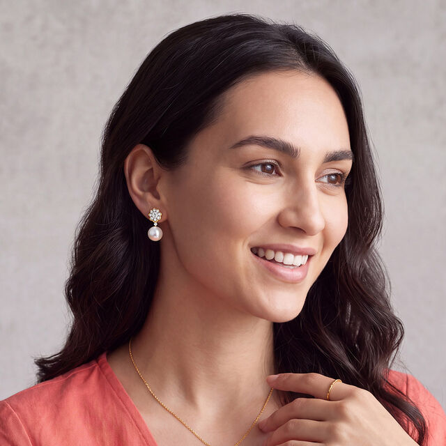 Twilight Blossom Diamond Earrings 2