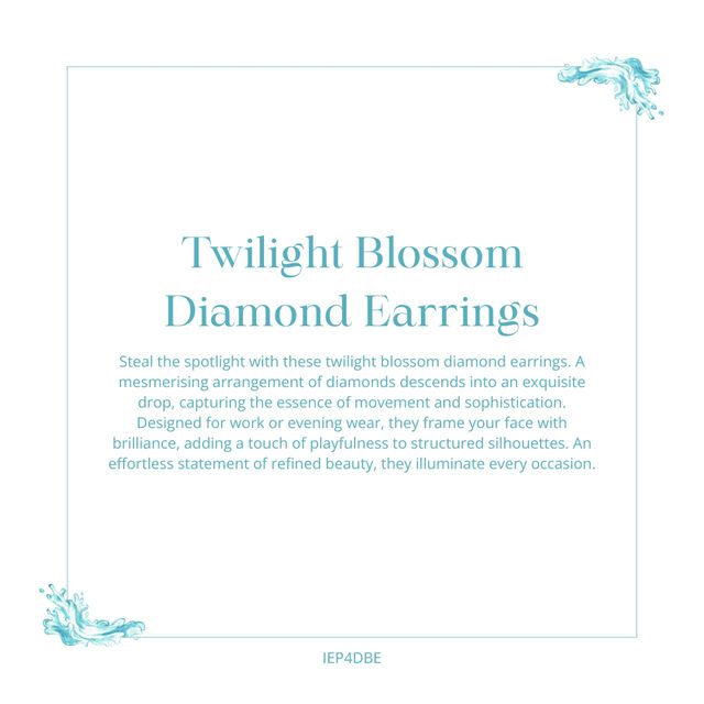Twilight Blossom Diamond Earrings 5