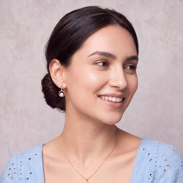 Pearl Whisper Drop Earrings 2