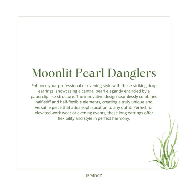 Moonlit Pearl Danglers 5