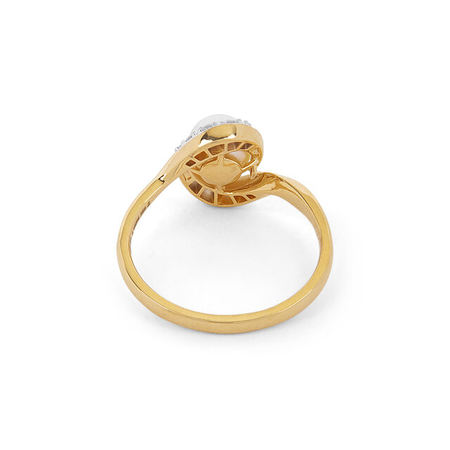 Moonlit Whisper Pearl Diamond Ring 6