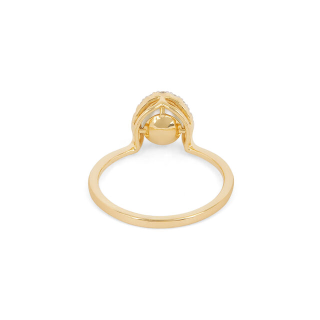 Crescent Pearl Ring 7