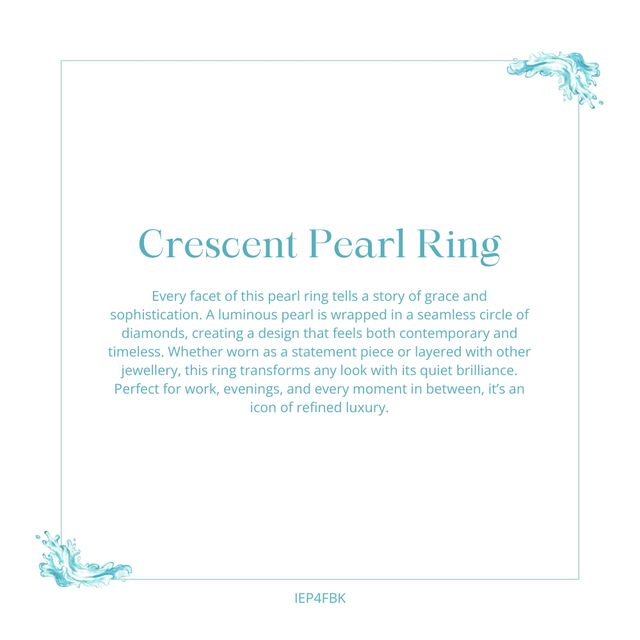 Crescent Pearl Ring 8
