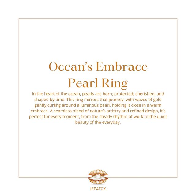 Ocean's Embrace Pearl Ring 8