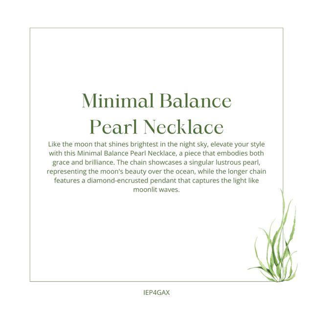 Minimal Balance Pearl Necklace 7