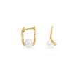 Pearl Crest Hoop Earrings 2