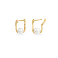 Pearl Crest Hoop Earrings 3
