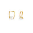Pearl Crest Hoop Earrings 4