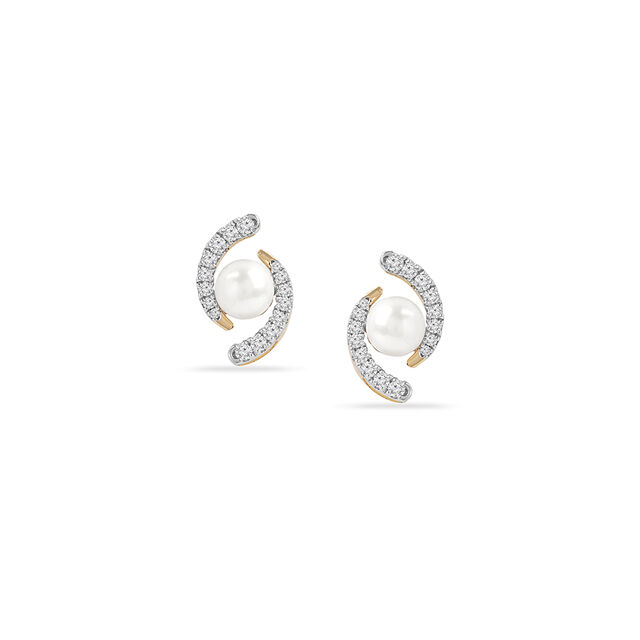 Regal Pearl Stud Earrings 2