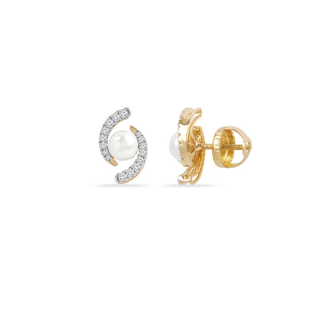 Regal Pearl Stud Earrings 4