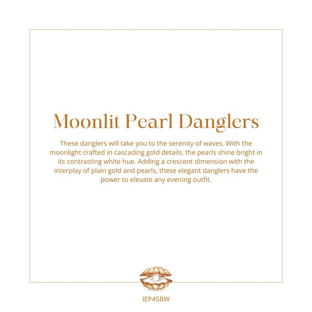 Moonlit Pearl Danglers 6