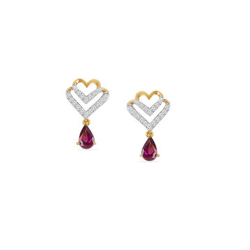 Pear-shaped Heart Earrings