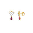 Pear-shaped Heart Earrings 2