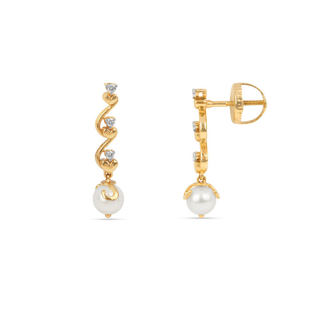 Tanishq 18KT Diamond Earrings for Women 2