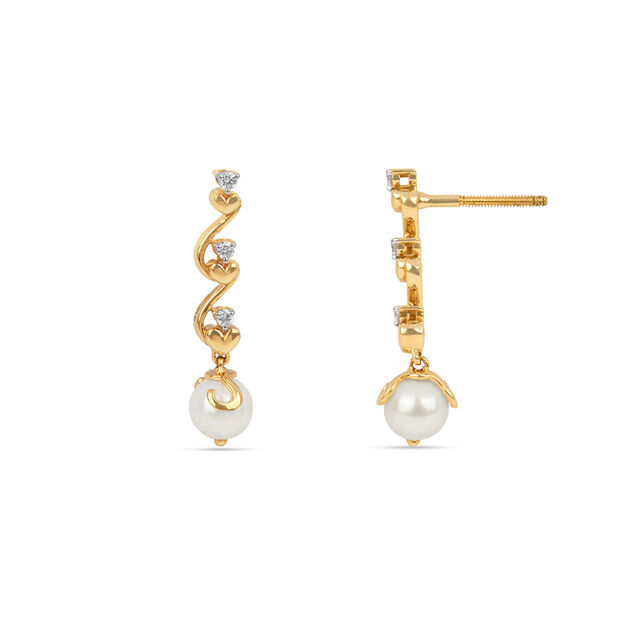 Tanishq 18KT Diamond Earrings for Women 3