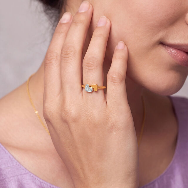 Alternating Heart Ring 2