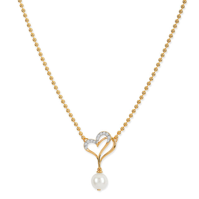Interwined Diamond Hearts Pendant 2