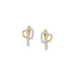 Drop Detail Heart Earrings 