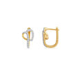 Drop Detail Heart Earrings 2